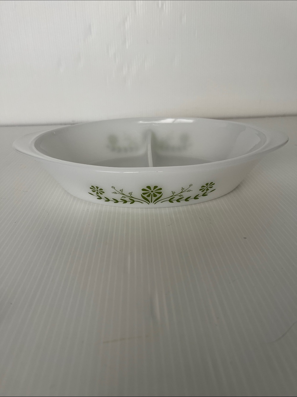 Vintage Glasbake Divided Baking Dish